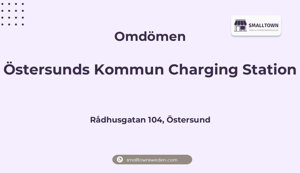 Omdömen om Östersunds Kommun Charging Station, Rådhusgatan 104