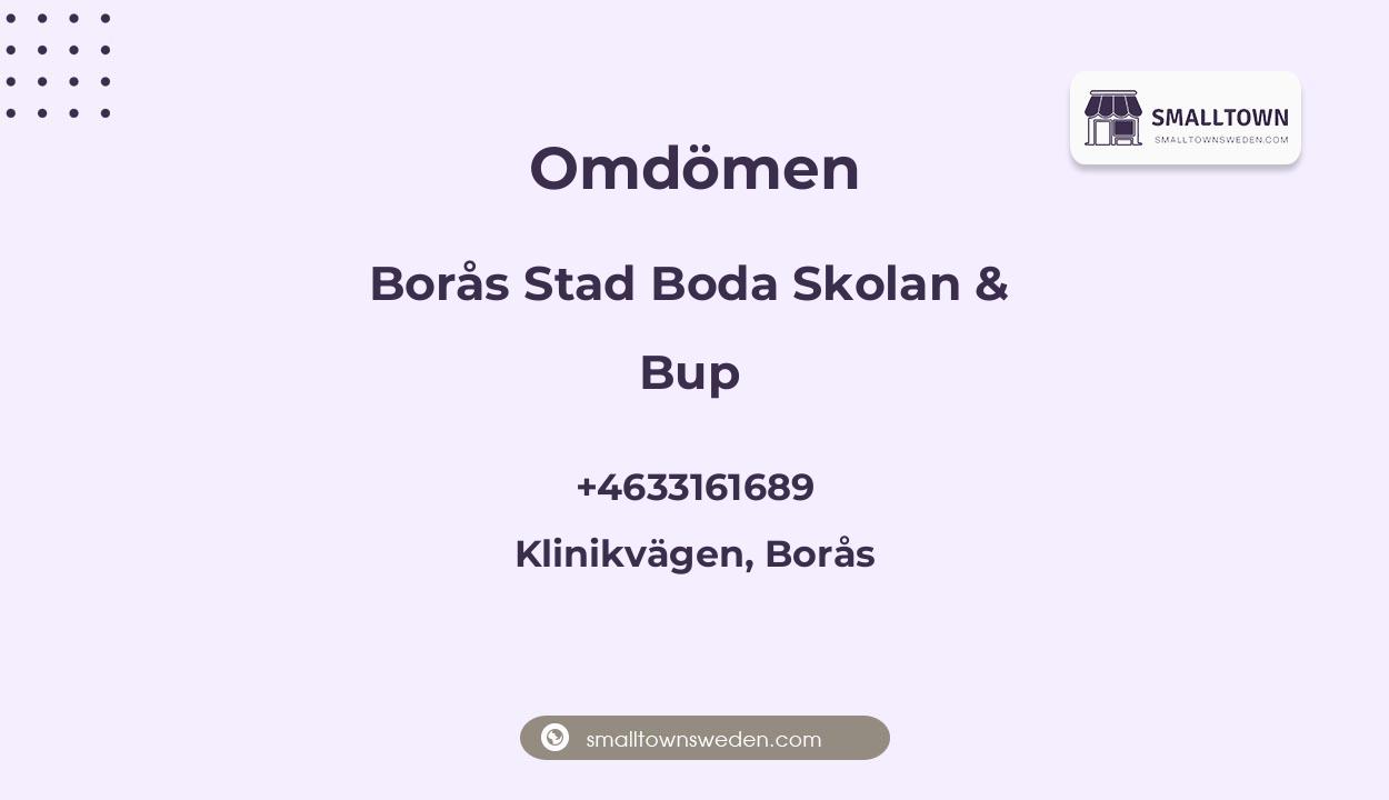 Omdömen om Borås Stad Boda Skolan & Bup, Klinikvägen